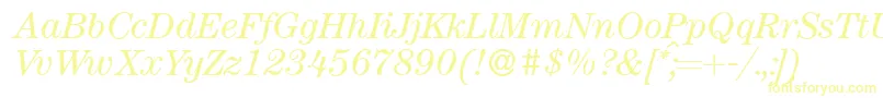 ModerncenturyItalic Font – Yellow Fonts