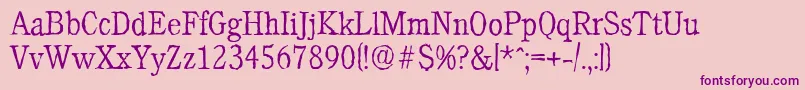 Weitere Informationen zur CalgaryantiqueXlightRegular-Schriftart CalgaryantiqueXlightRegular-Schriftart – Violette Schriften auf rosa Hintergrund