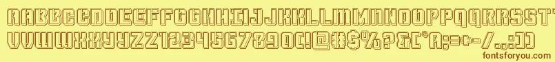 More about Thundertrooperengrave Font Thundertrooperengrave Font – Brown Fonts on Yellow Background