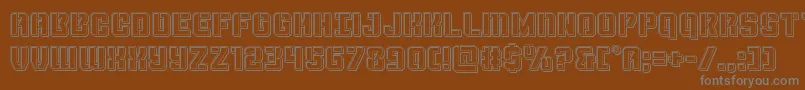 More about Thundertrooperengrave Font Thundertrooperengrave Font – Gray Fonts on Brown Background
