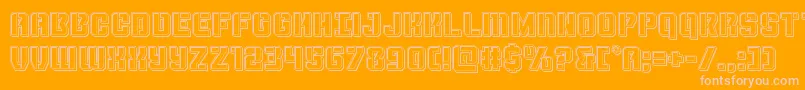 Подробнее о шрифте Thundertrooperengrave Шрифт Thundertrooperengrave – розовые шрифты на оранжевом фоне