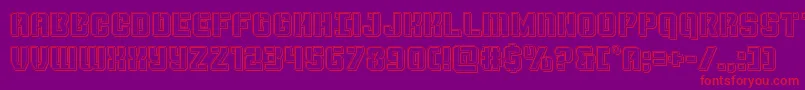 More about Thundertrooperengrave Font Thundertrooperengrave Font – Red Fonts on Purple Background
