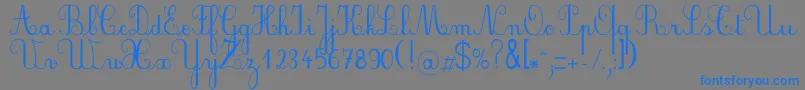 Weitere Informationen zur Plumbde-Schriftart Plumbde-Schriftart – Blaue Schriften auf grauem Hintergrund