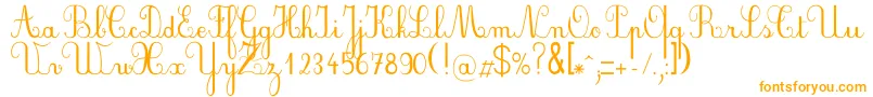 Plumbde-Schriftart – Orangefarbene Schriften