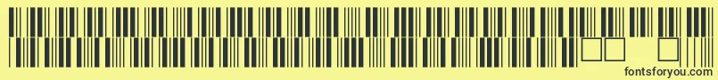 Police C39p12dmtt – polices noires sur fond jaune
