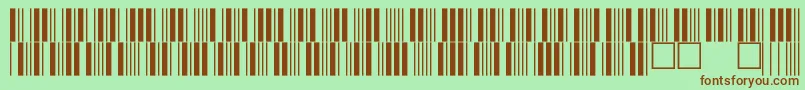 Шрифт C39p12dmtt – коричневые шрифты на зелёном фоне