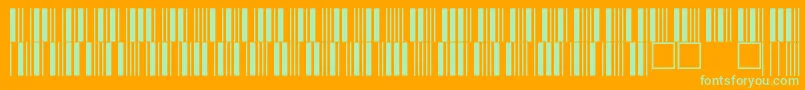 C39p12dmtt Font – Green Fonts on Orange Background