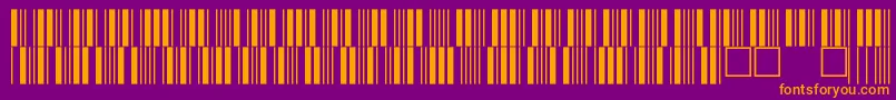 C39p12dmtt Font – Orange Fonts on Purple Background