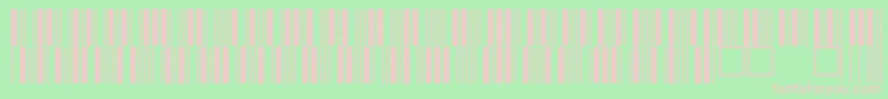 C39p12dmtt-fontti – vaaleanpunaiset fontit vihreällä taustalla
