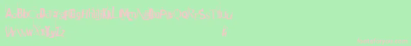 GotHeroin Font – Pink Fonts on Green Background