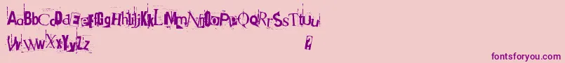 GotHeroin Font – Purple Fonts on Pink Background