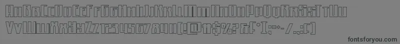 Quantummaliceout Font – Black Fonts on Gray Background