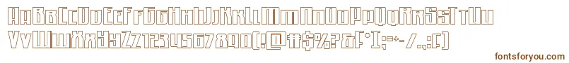 Quantummaliceout Font – Brown Fonts on White Background