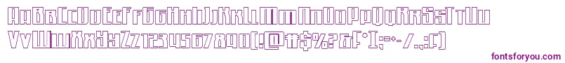 Quantummaliceout Font – Purple Fonts on White Background