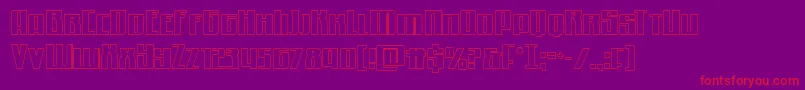 Quantummaliceout Font – Red Fonts on Purple Background