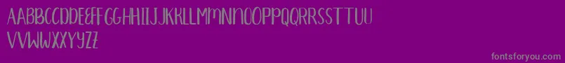 AprilsStandard Font – Gray Fonts on Purple Background