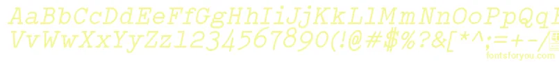 TypowriterItalicDemo Font – Yellow Fonts