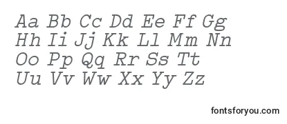 Обзор шрифта TypowriterItalicDemo
