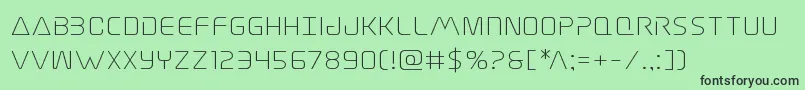 Elitedangerexpand Font – Black Fonts on Green Background