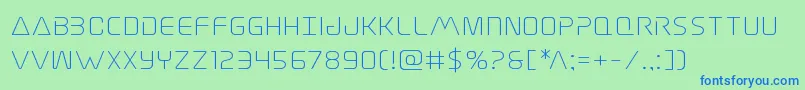 フォントElitedangerexpand – 青い文字は緑の背景です。