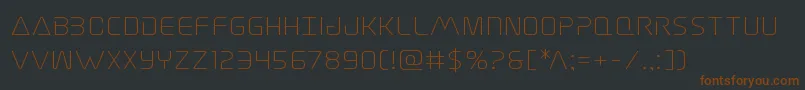 フォントElitedangerexpand – 黒い背景に茶色のフォント