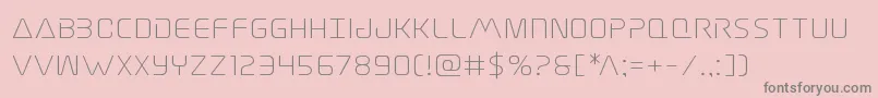 Elitedangerexpand Font – Gray Fonts on Pink Background
