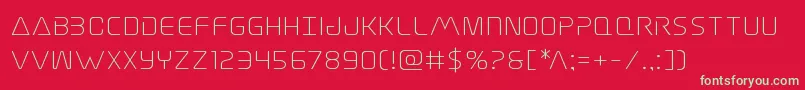 フォントElitedangerexpand – 赤い背景に緑の文字