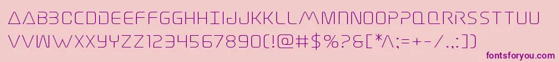 Elitedangerexpand Font – Purple Fonts on Pink Background