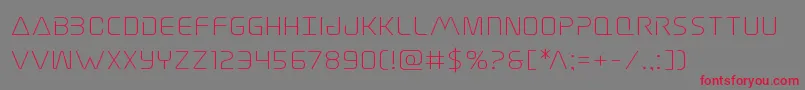 Elitedangerexpand Font – Red Fonts on Gray Background