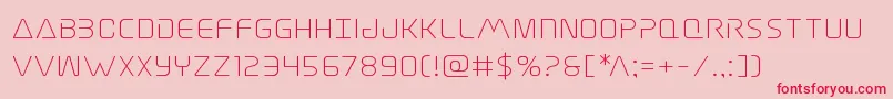 フォントElitedangerexpand – ピンクの背景に赤い文字