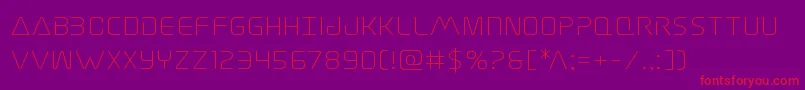 Elitedangerexpand Font – Red Fonts on Purple Background