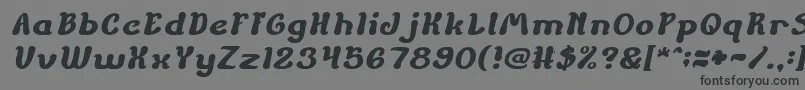 フォントChildrenStoriesBoldItalic – 黒い文字の灰色の背景