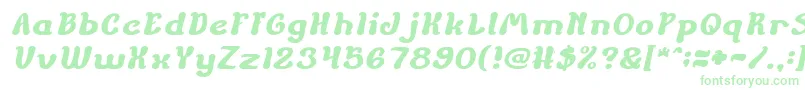 ChildrenStoriesBoldItalic-Schriftart – Grüne Schriften