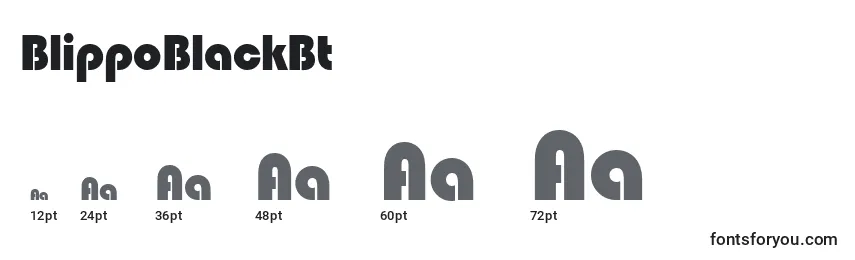 BlippoBlackBt Font Sizes