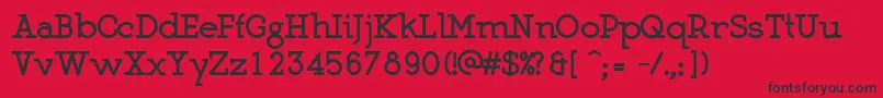 MartellBlack Font – Black Fonts on Red Background