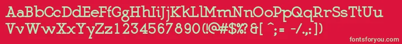 MartellBlack Font – Green Fonts on Red Background