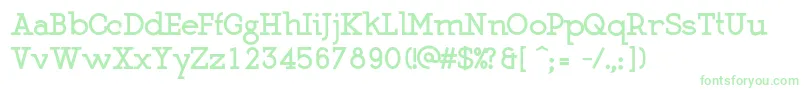 MartellBlack Font – Green Fonts on White Background