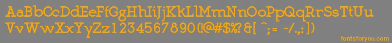 MartellBlack Font – Orange Fonts on Gray Background