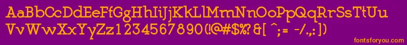 MartellBlack Font – Orange Fonts on Purple Background