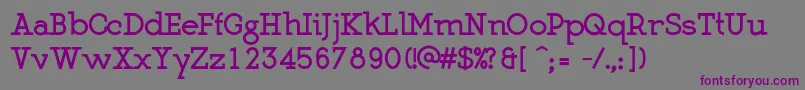 MartellBlack Font – Purple Fonts on Gray Background