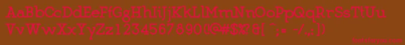MartellBlack Font – Red Fonts on Brown Background