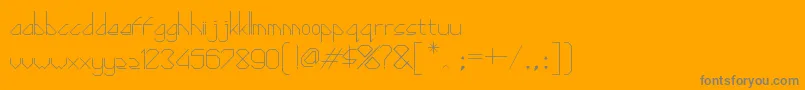 Diamond ffy-Schriftart – Graue Schriften auf orangefarbenem Hintergrund