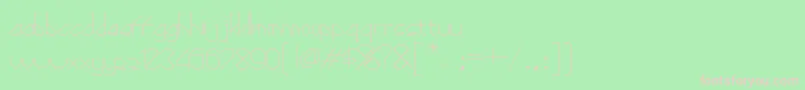 Diamond ffy Font – Pink Fonts on Green Background