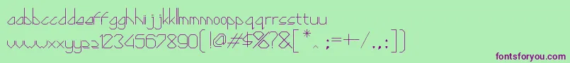 Diamond ffy Font – Purple Fonts on Green Background
