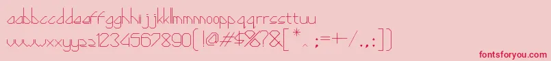 Diamond ffy Font – Red Fonts on Pink Background