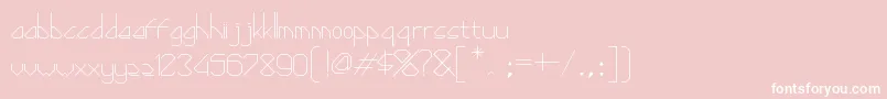 Diamond ffy Font – White Fonts on Pink Background