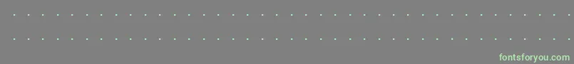 Triskweline10 Font – Green Fonts on Gray Background