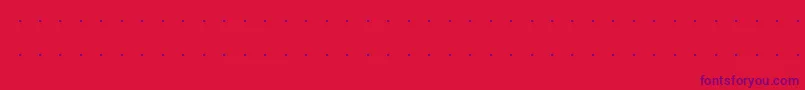 Triskweline10 Font – Purple Fonts on Red Background