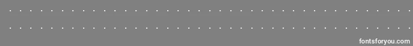 Triskweline10 Font – White Fonts on Gray Background