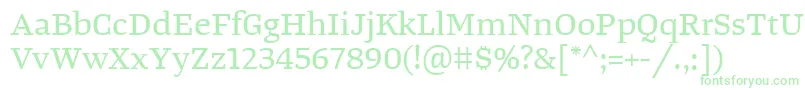 フォントTangerserifwideRegular – 緑のフォント